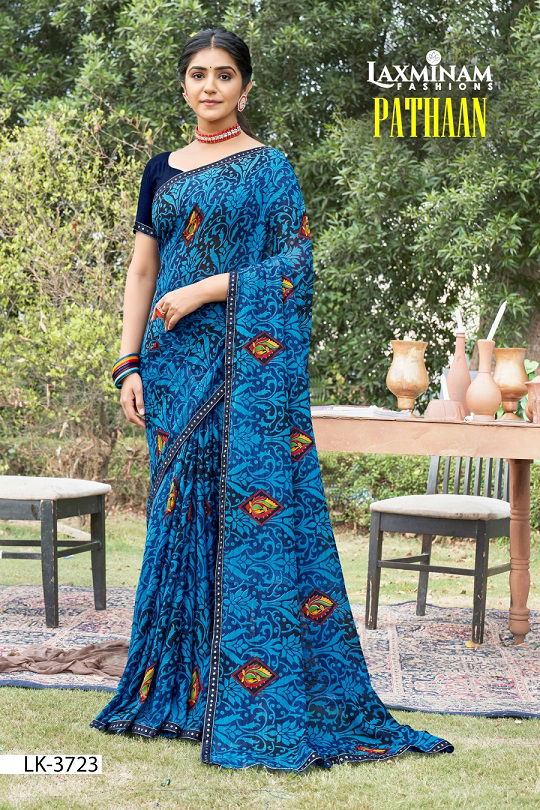 Laxinam Pathaan Printed Daily Wear Sarees Catalog
